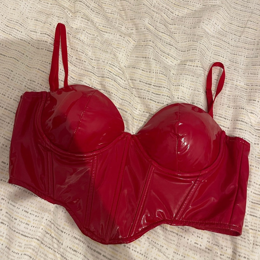 Red Corset worn once , good condition